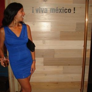 Aqua dress cobalt blue